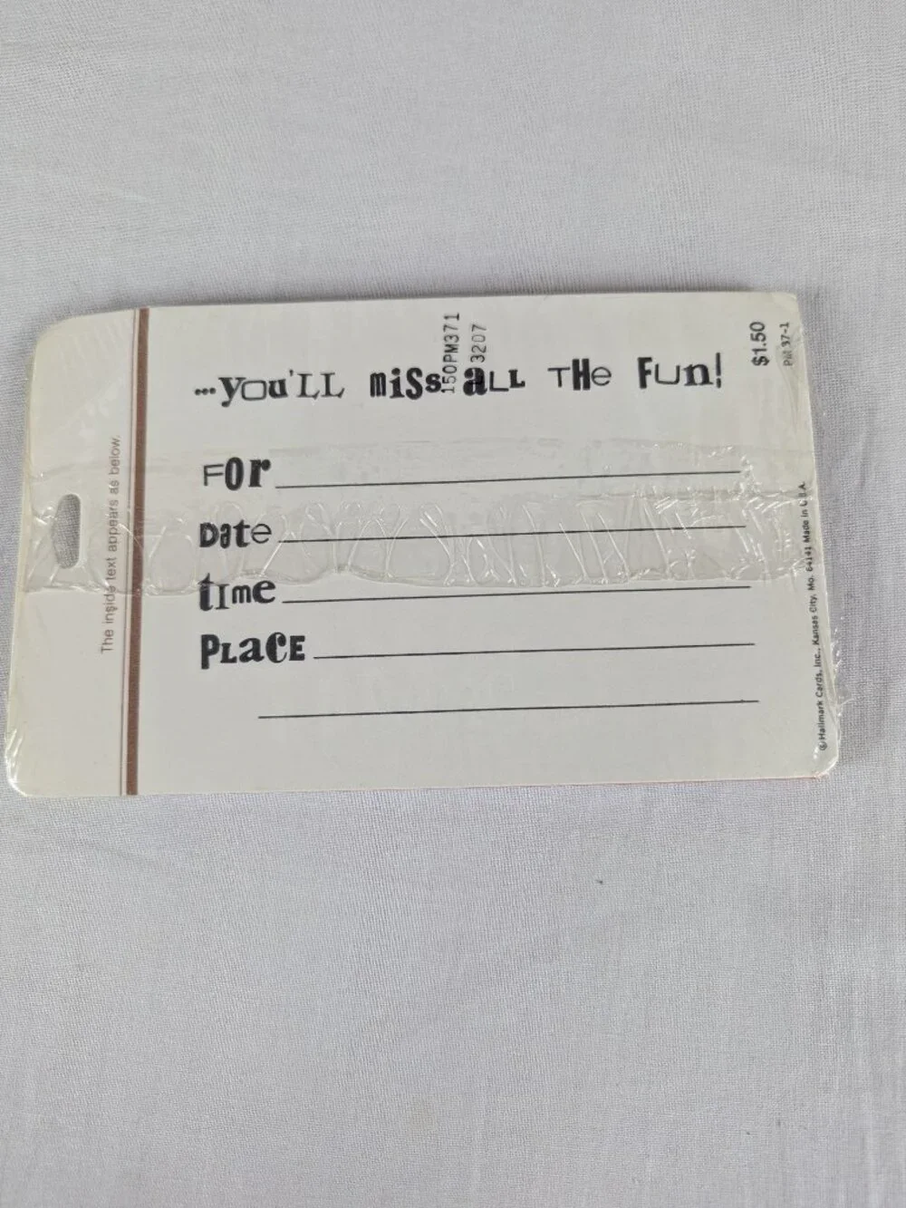 Hallmark Party Invitations Follow These Directions Ransom Letter Font NEW Vtg